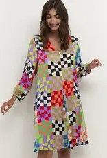 Culture Oxus Dames Midi Jurk, multicolour