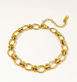 Modeste Goldplated Armband, Goudkleurig