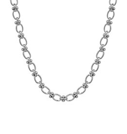 SOHI Ontwerp RVS O-vormige Ketting, zilverkleurig