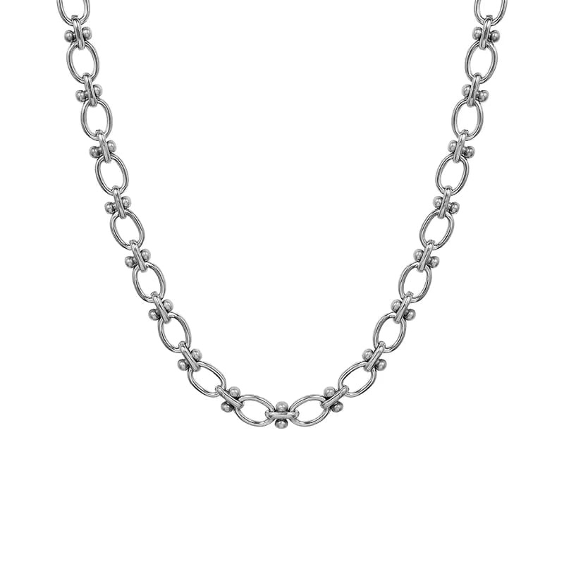 SOHI Ontwerp RVS O-vormige Dames Ketting, zilverkleurig