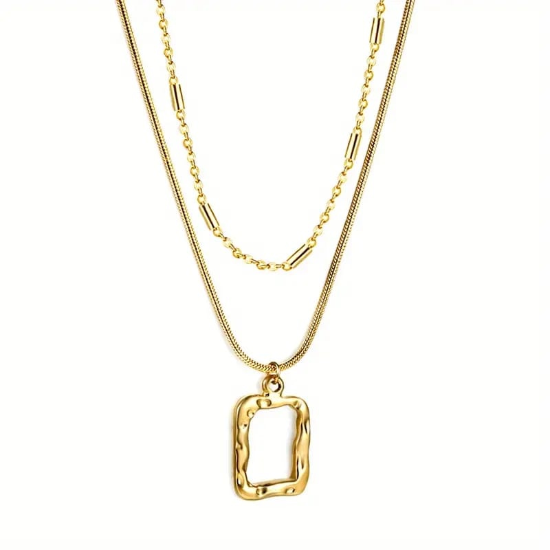Laura Lombardi 14K goldplated Dames ketting met schakel gedraaid, goud