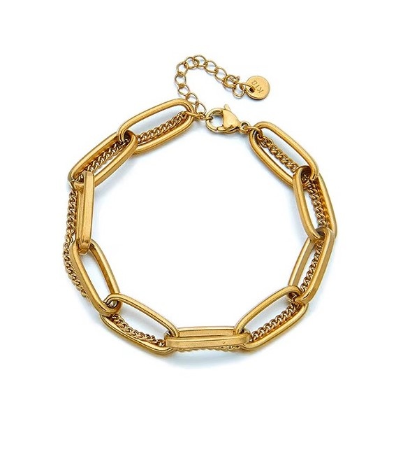 SOHI 18K verguld Meerlaagse Dames Armband EVERLY, goudkleurig