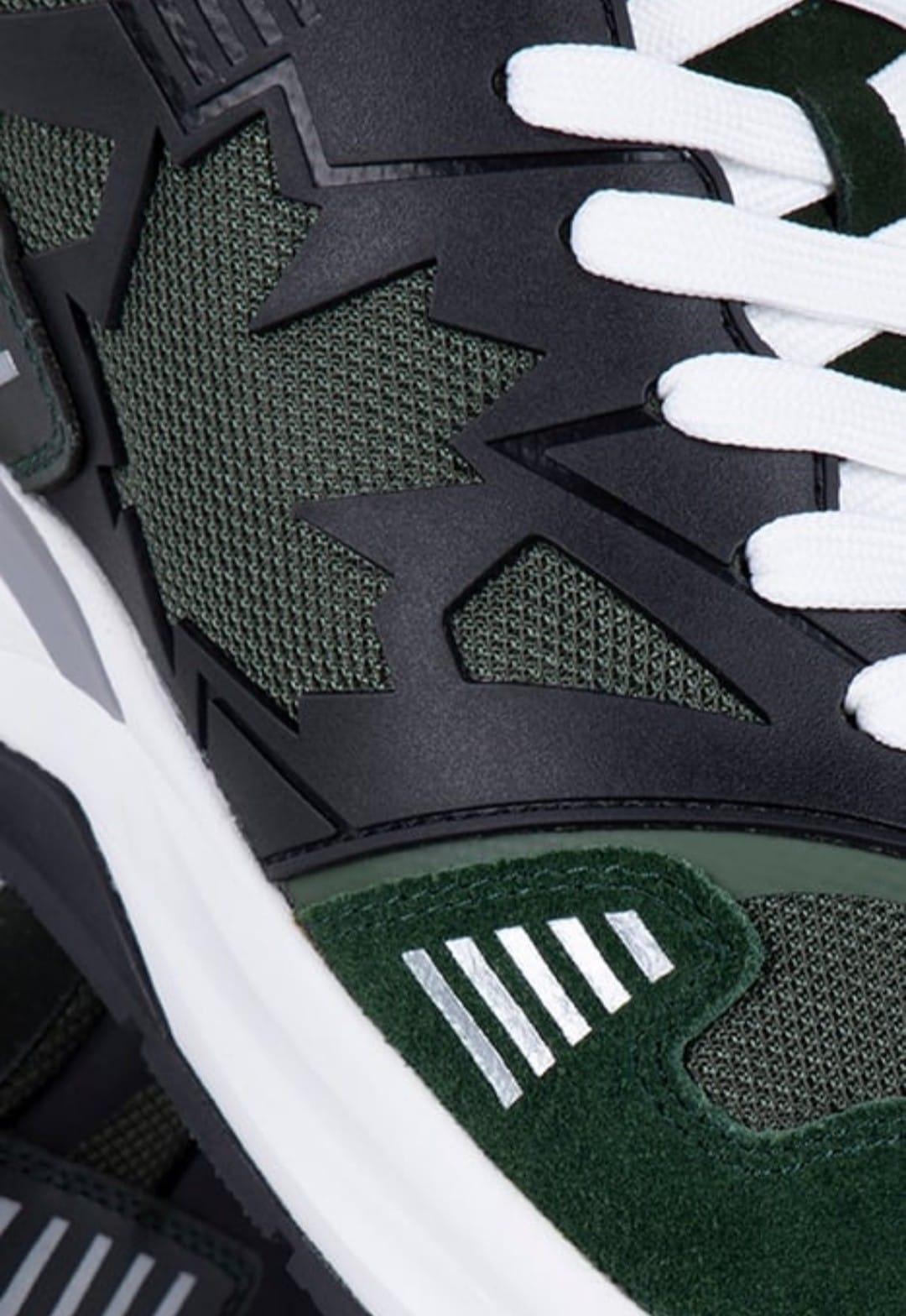 Dsquared2 - Heren Lace-Up Low Top Sneakers, zwart/groen