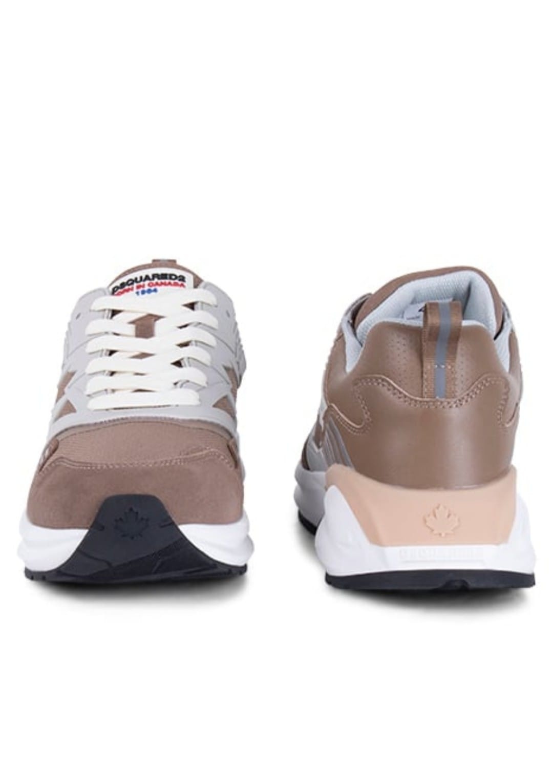 Dsquared2 - Heren Lace-Up Low Top Sneakers, beige