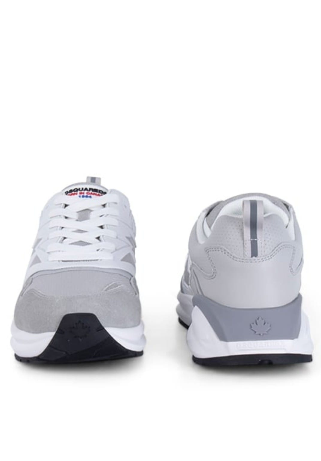 DSQUARED2 Heren Sneakers, wit/grijs