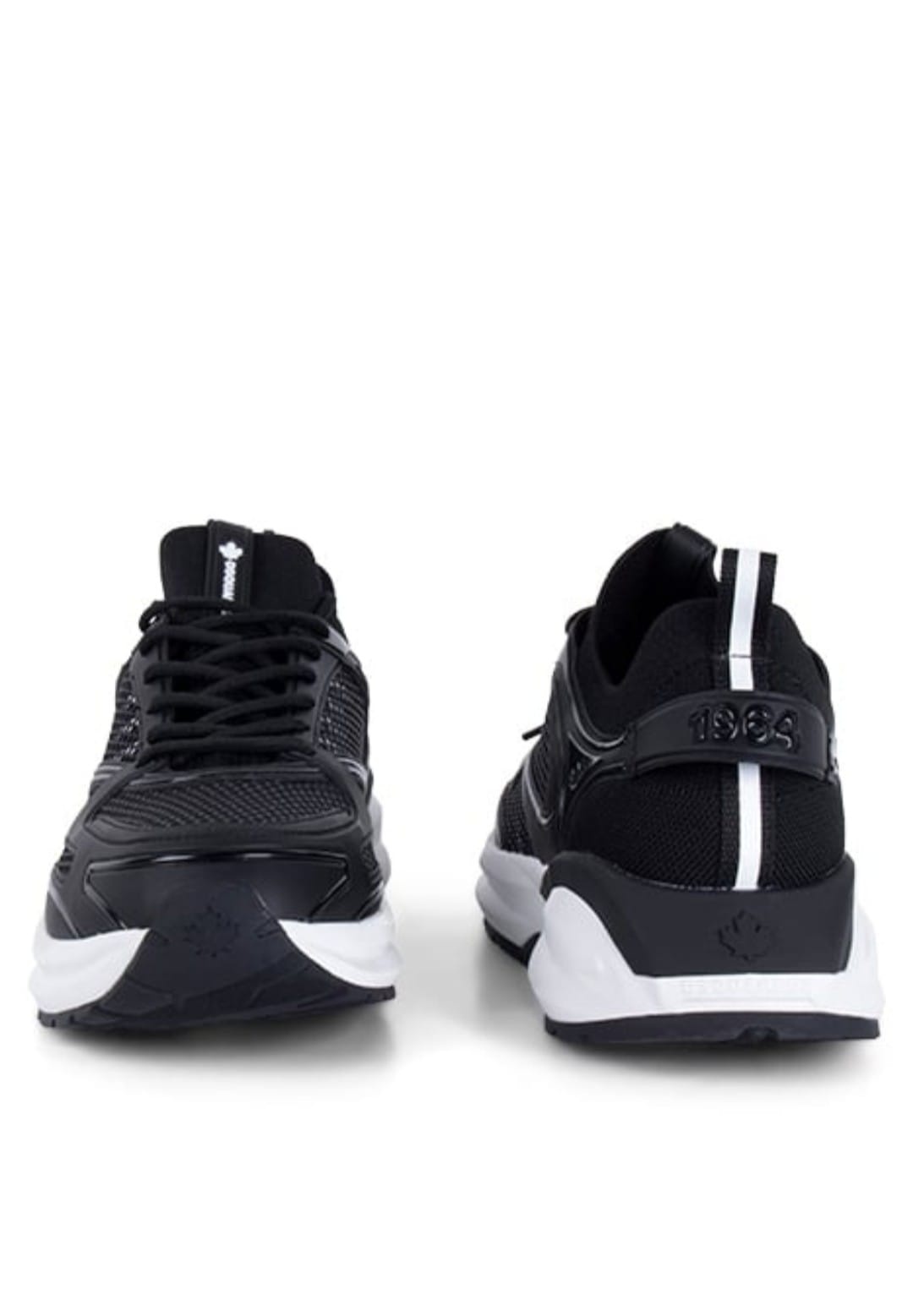 Dsquared2  Heren Lace-Up Low Top Sneakers, zwart