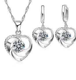 Laura Lombardi Dames 925 Sterling  Sieradenset Ketting & Oorbellen, zilver