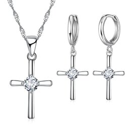 Laura Lombardi 925 Sterling Sieradenset Ketting & Oorbellen, zilver
