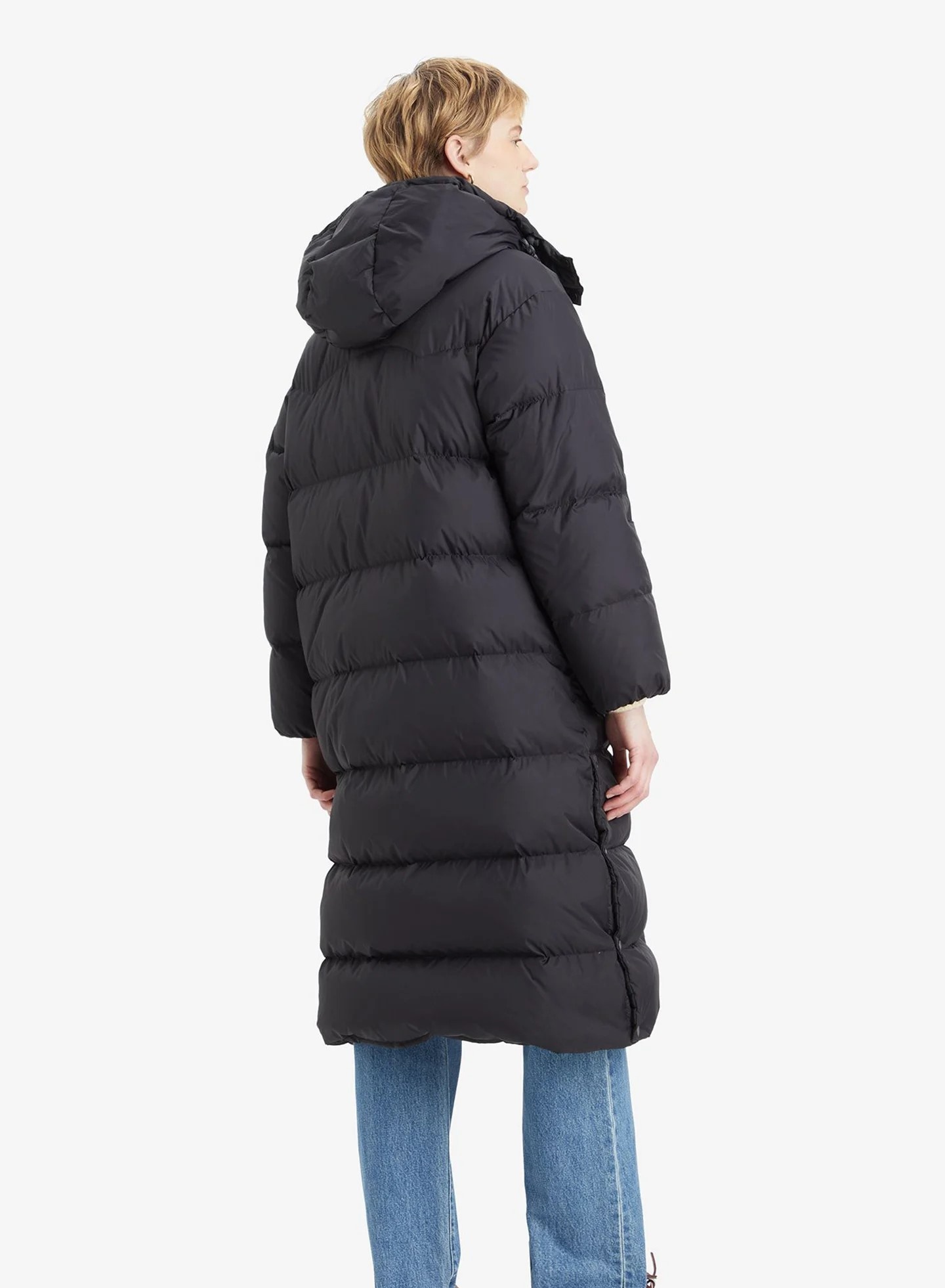 Levi's  Lange Winterjas Dames, zwart