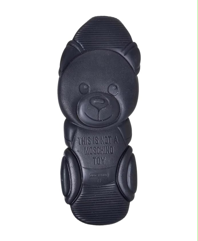 Moschino Heren Bubble Teddy Sneakers, Zwart