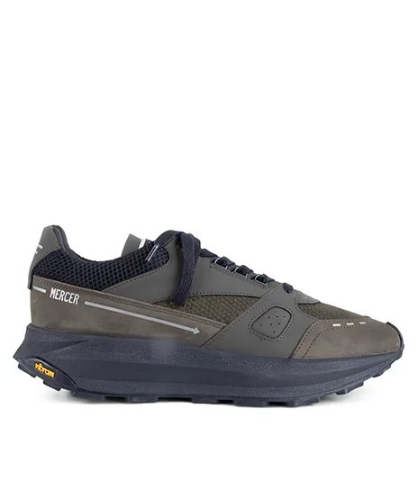Mercer Amsterdam Heren Lage Sneakers, legergroen