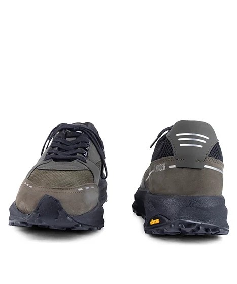 Mercer Amsterdam Heren Lage Sneakers, legergroen