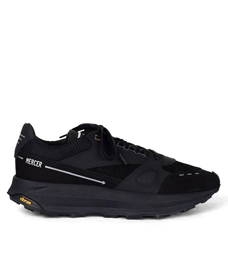 Mercer Amsterdam Heren Lage Sneakers, zwart