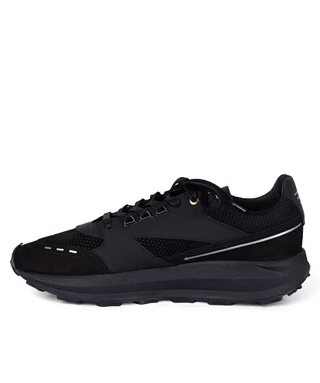 Mercer Amsterdam Heren Lage Sneakers, zwart