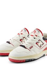 New Balance Leather Lage Sneakers Heren , wit