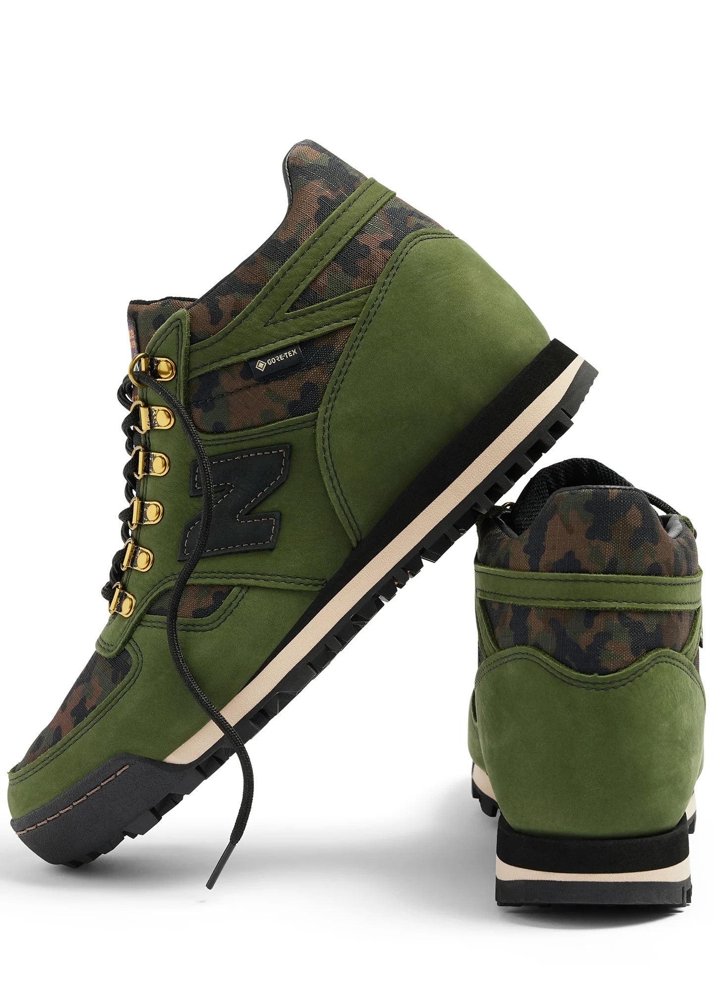 New Balance Heren Hoge Sneakers, legergroen