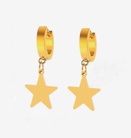 SOHI Hypoallergene Oorbellen Ster, goud SOHI Hypoallergene Oorbellen Ster, goud