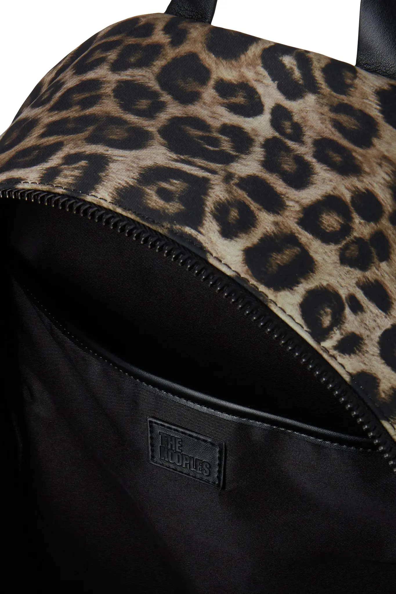 The Kooples Nylon Dames Rugzak Leopard, bruin