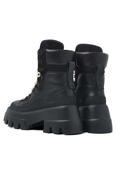 Nubikk Leather Dames Laarzen, zwart