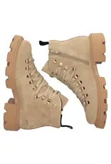 Blackstone  Dames Leder Enkellaarzen, beige