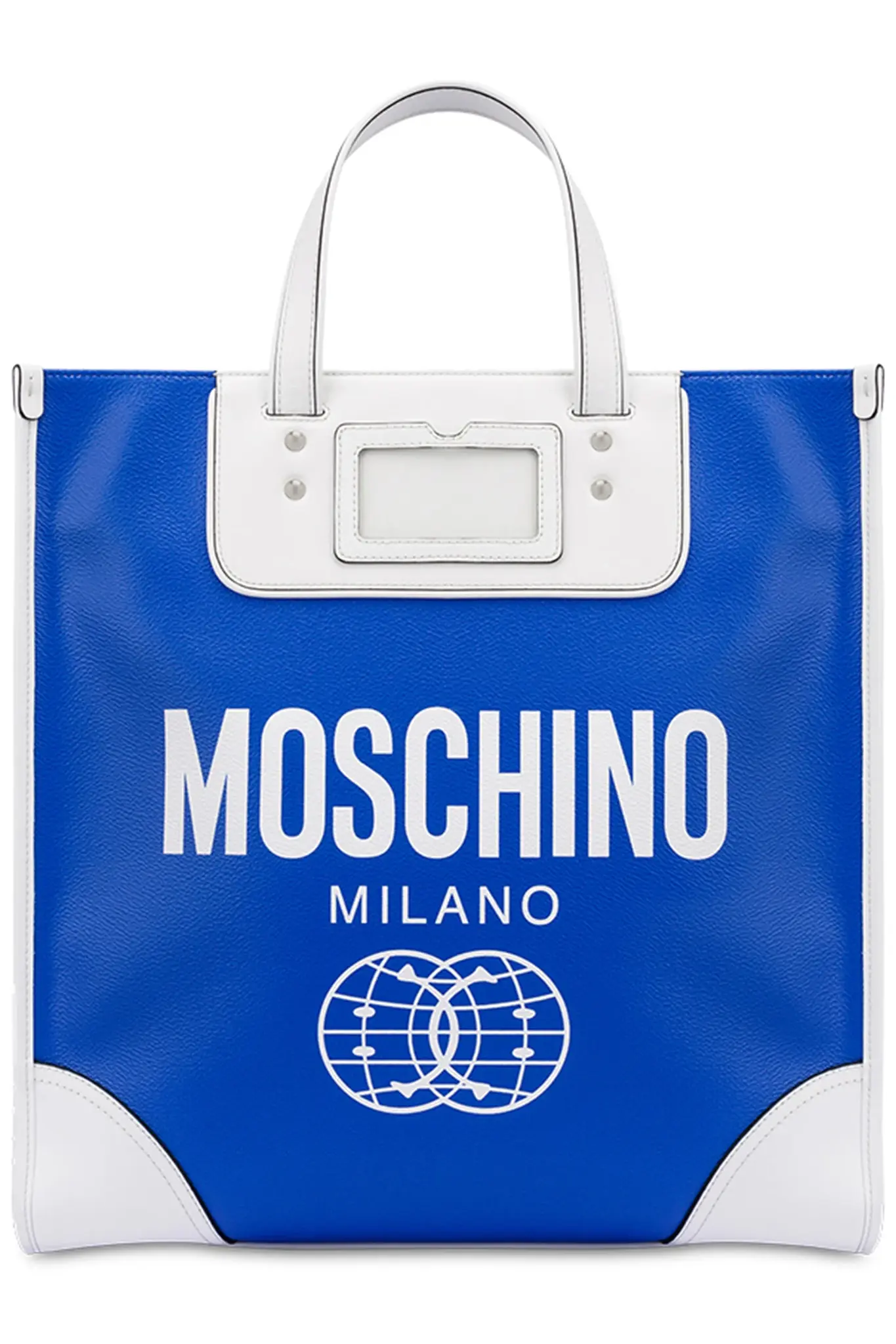 Moschino Uniseks Schoudertas met Smiley® World-logoprint, blauw