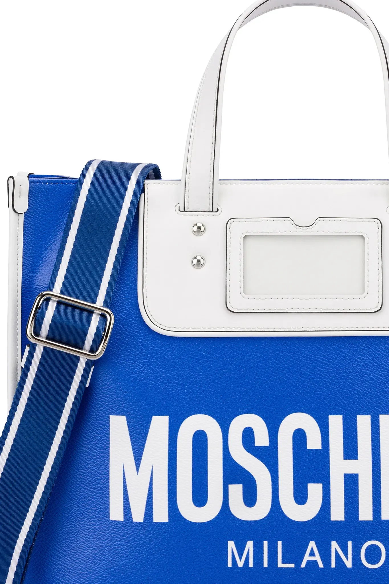 Moschino Uniseks Schoudertas met Smiley® World-logoprint, blauw