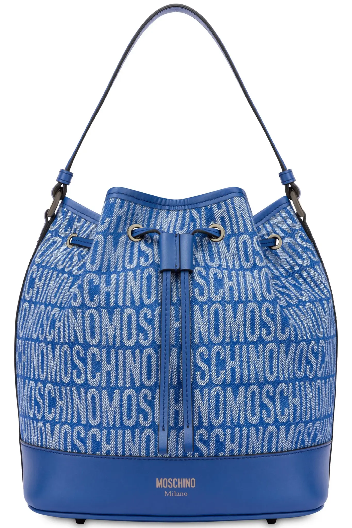 Moschino DENIM Dames Bucket Tas,  blauw