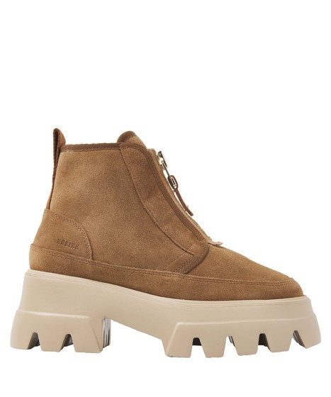 Nubikk Dames Enkellaarzen, bruin