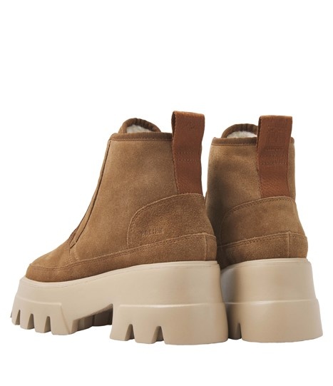 Nubikk Dames Enkellaarzen, bruin