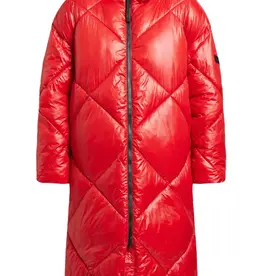 Didriksons  Lange Gewatteerde jas, rood Didriksons  Lange Gewatteerde jas, rood