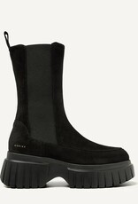 Nubikk Dames SUEDE Enkellaarzen, zwart