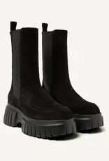 Nubikk Dames SUEDE Enkellaarzen, zwart