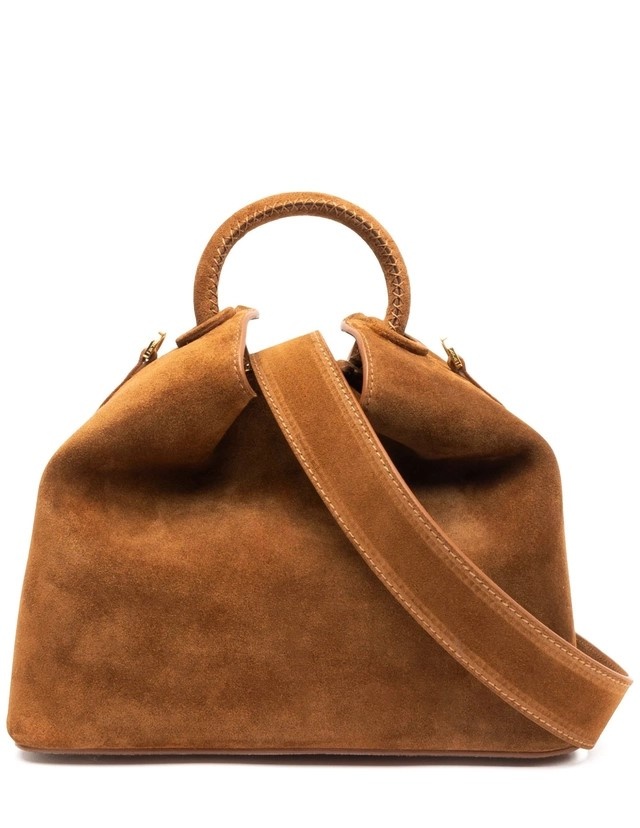 Elleme  SUEDE  Dames Schoudertas , bruin