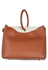 Elleme  Leer Dames Schoudertas, bruin