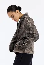 Stieglitz Dames Leer Jas, zwart