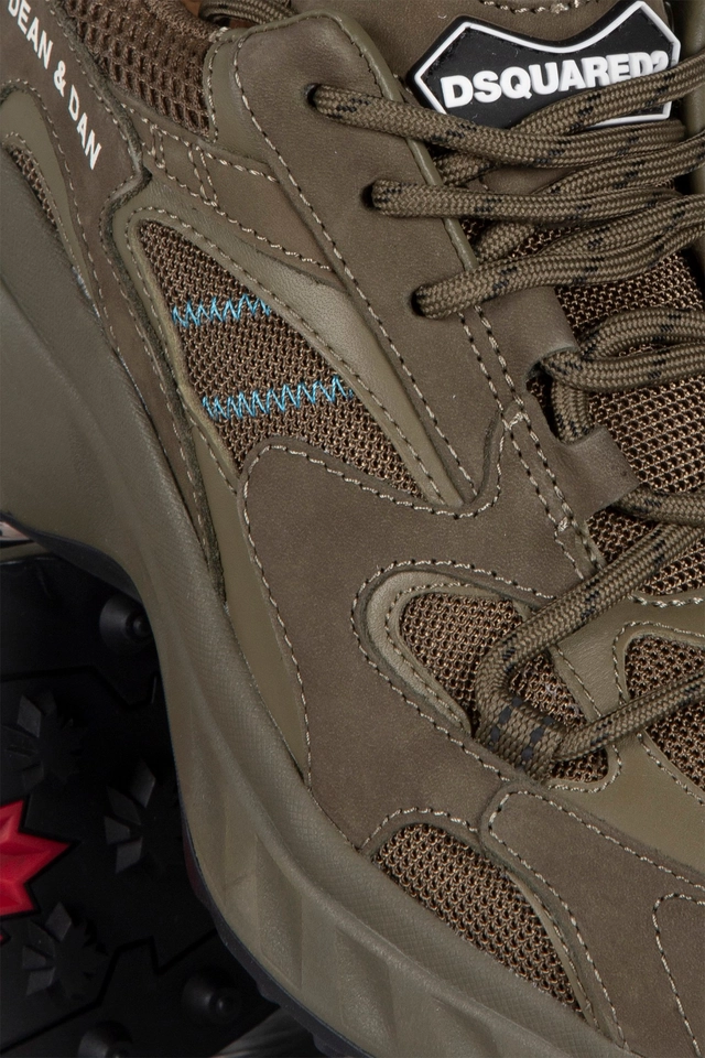 Dsquared2  Heren ICON Sneakers, legergroen