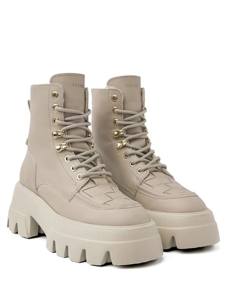 Nubikk Leather Dames Enkellaars, wit