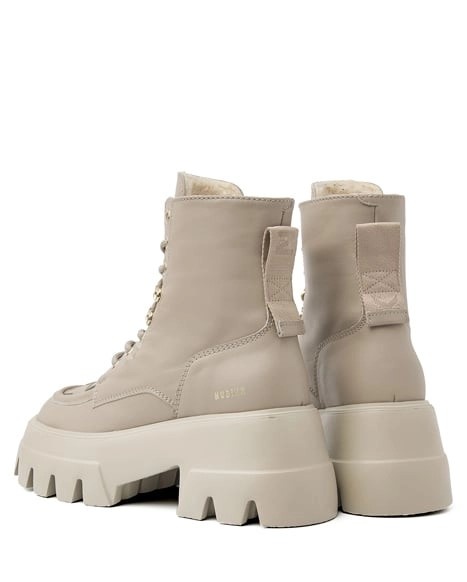 Nubikk Leather Dames Enkellaars, wit