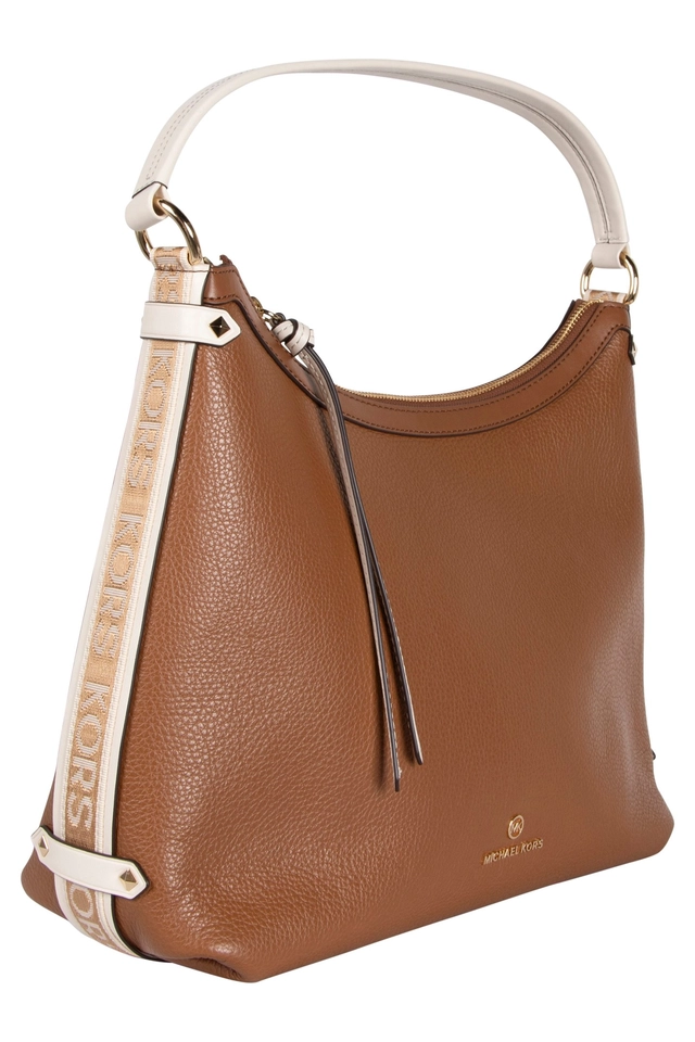 Michael Kors Leer Dames Schoudertas, bruin