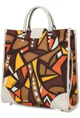 Moschino Uniseks Canvas Schoudertas, bruin