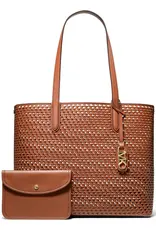 Michael Kors Grote Wendbare Leren Schoudertas, bruin