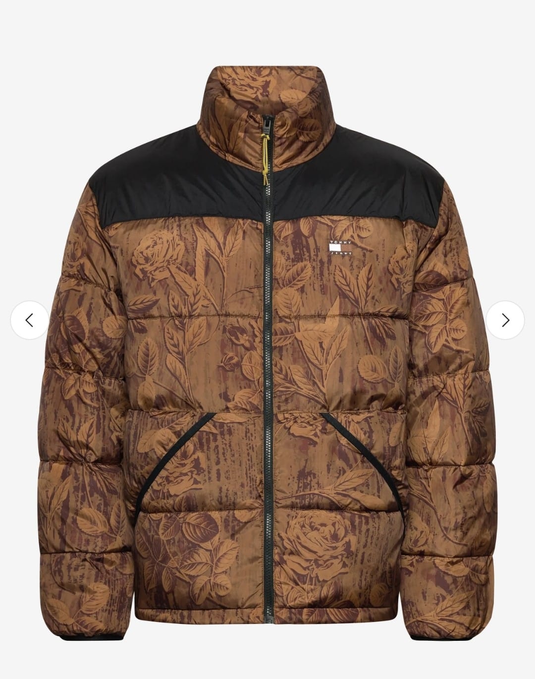 TOMMY JEANS Heren Gewatteerde Winterjas, bruin