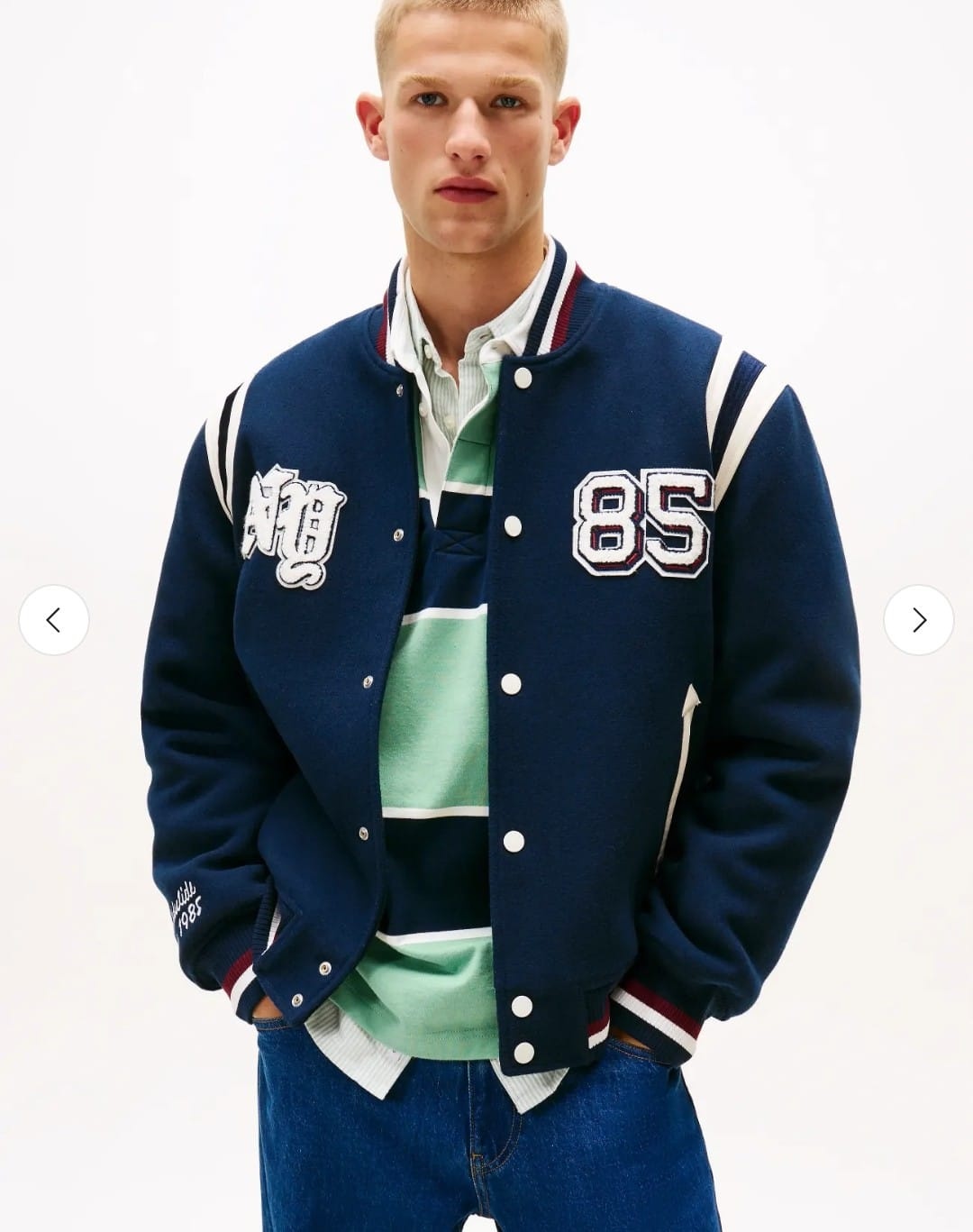 Tommy Jeans Heren Bomberjack, blauw