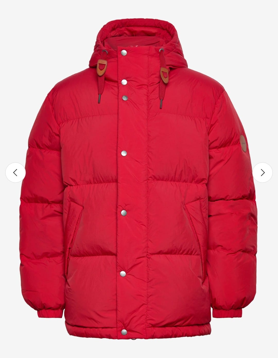 GANT Heren Donzen Winterjas, rood
