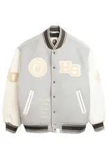 The  BAPE Heren Campus Bomberjacket, grijs