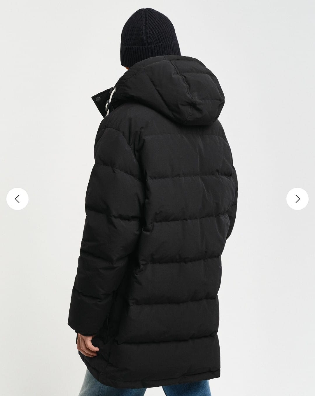 GANT Heren Gewatteerde Winterjas, zwart