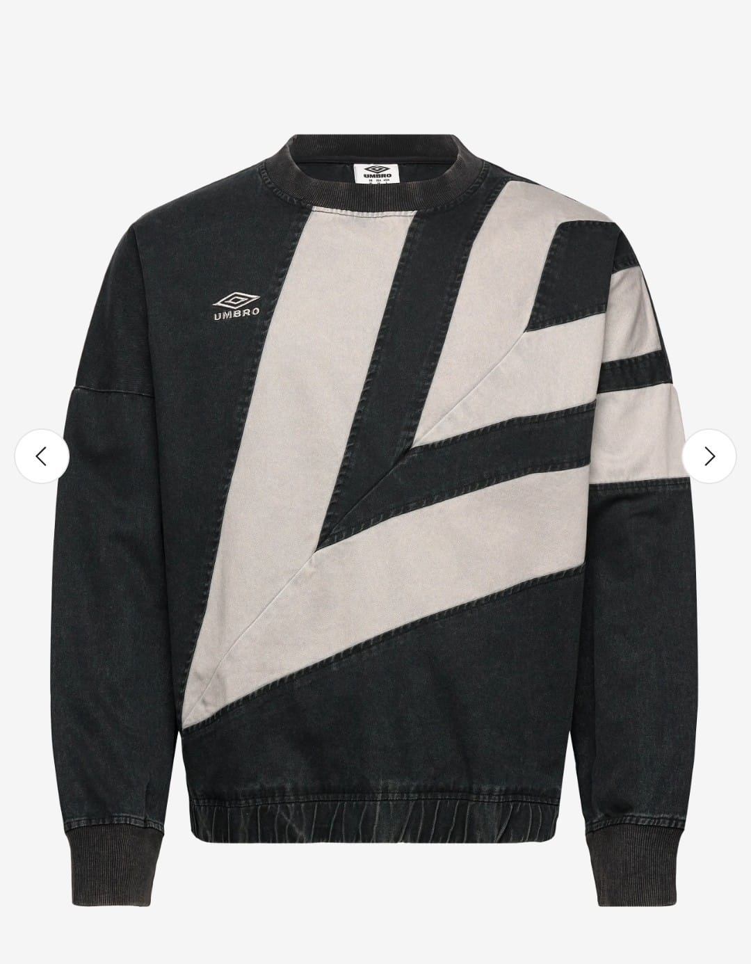 Umbro Washed Heren Sweatshirt , zwart