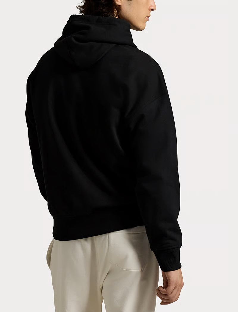 Polo Ralph Lauren Relaxed Fit Logo Fleece Hoodie, zwart