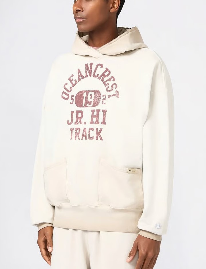 Champion Hooded Heren Sweatvest, beige