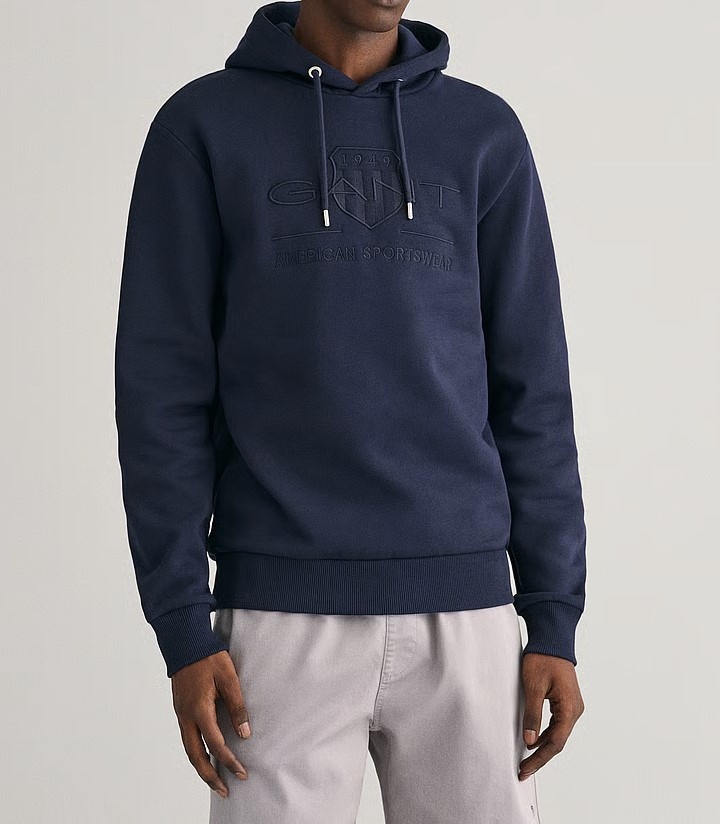 GANT SportSwear Heren Hoodie, blauw